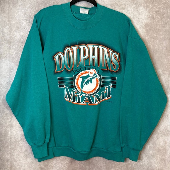 VTG 1994 Miami Dolphins Crewneck‎ Sweatshirt Spectator Sportswear Made in USA XL - Picture 1 of 6